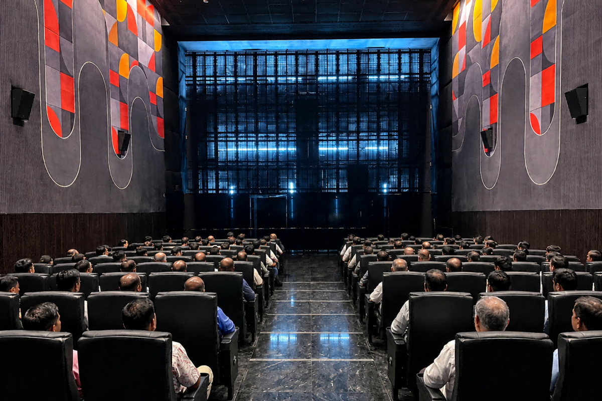 Screen VOLT at Vettri Theatres, Chennai, India, powered by Tricorne Premium LED(1mb)